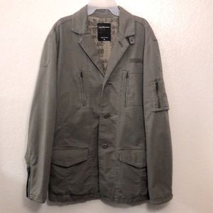 CALVIN KLEIN JEANS Embroidered Utility Jacket Blazer, Sz. XL/NWOT